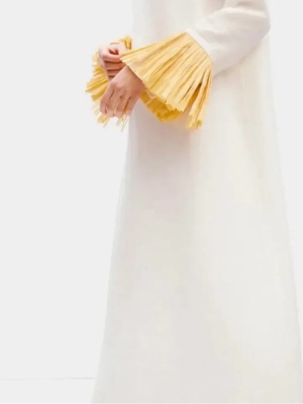 NWT Sleeper Crusoe Raffia Linen Maxi Dress - Picture 5 of 10